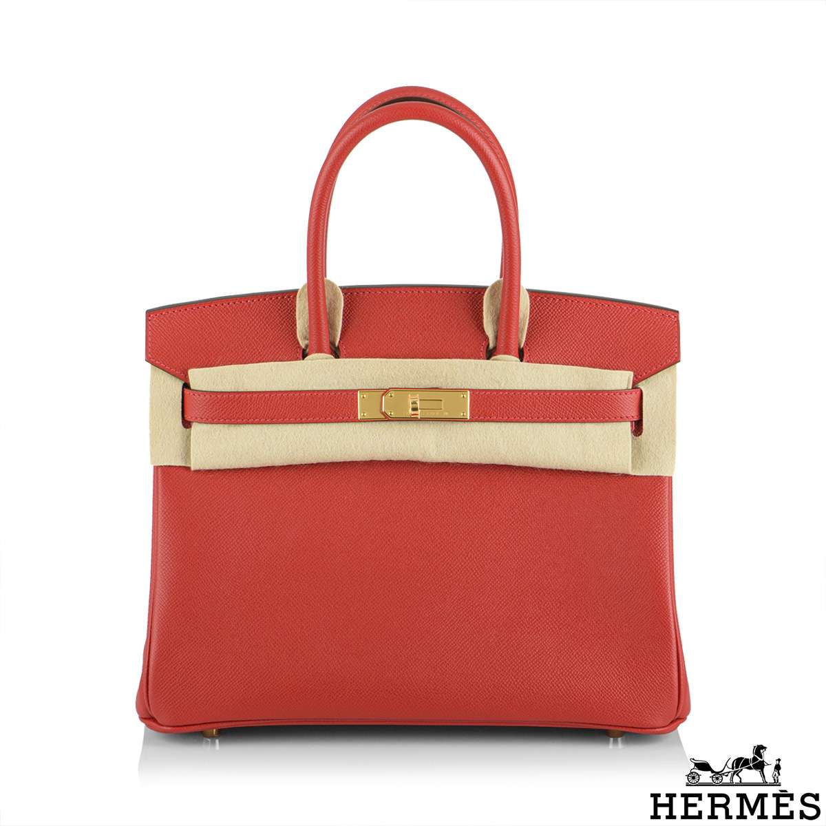 Hermes Rouge Casaque Epsom Birkin 30 - Blue Spinach